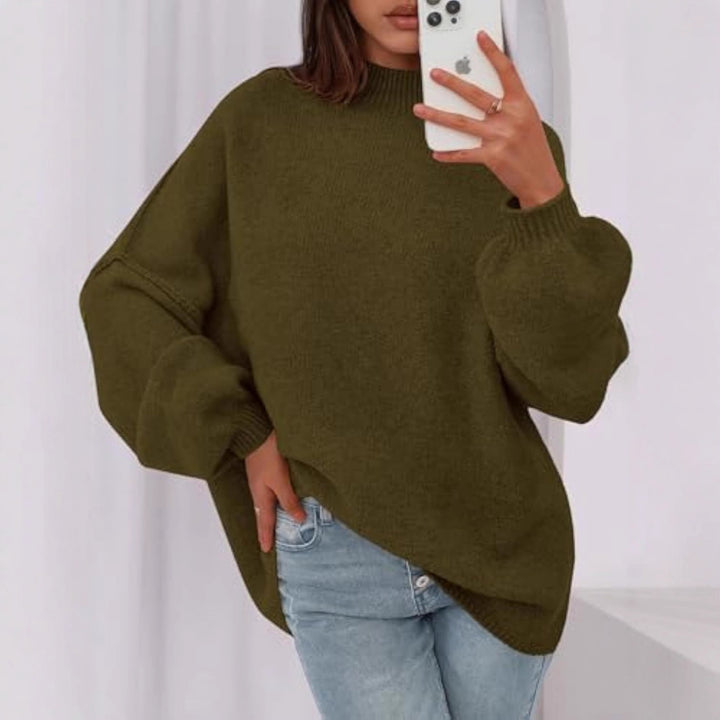 Damen Weicher Oversized Pullover Echo Archiv