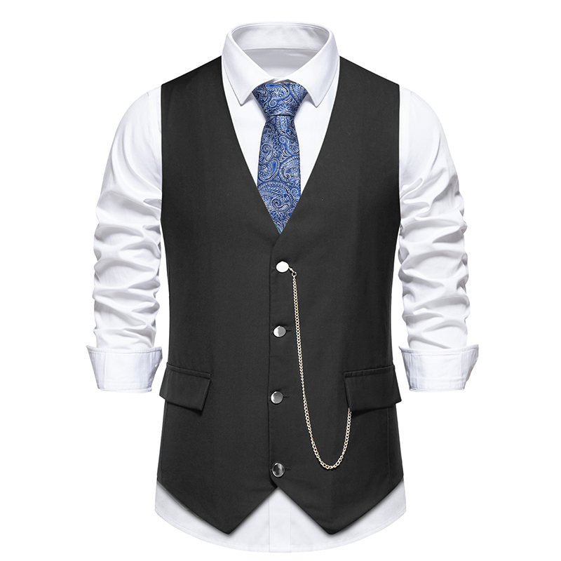 Herren elegante Weste mit feinen Details und modernen Akzenten Echoarchiv