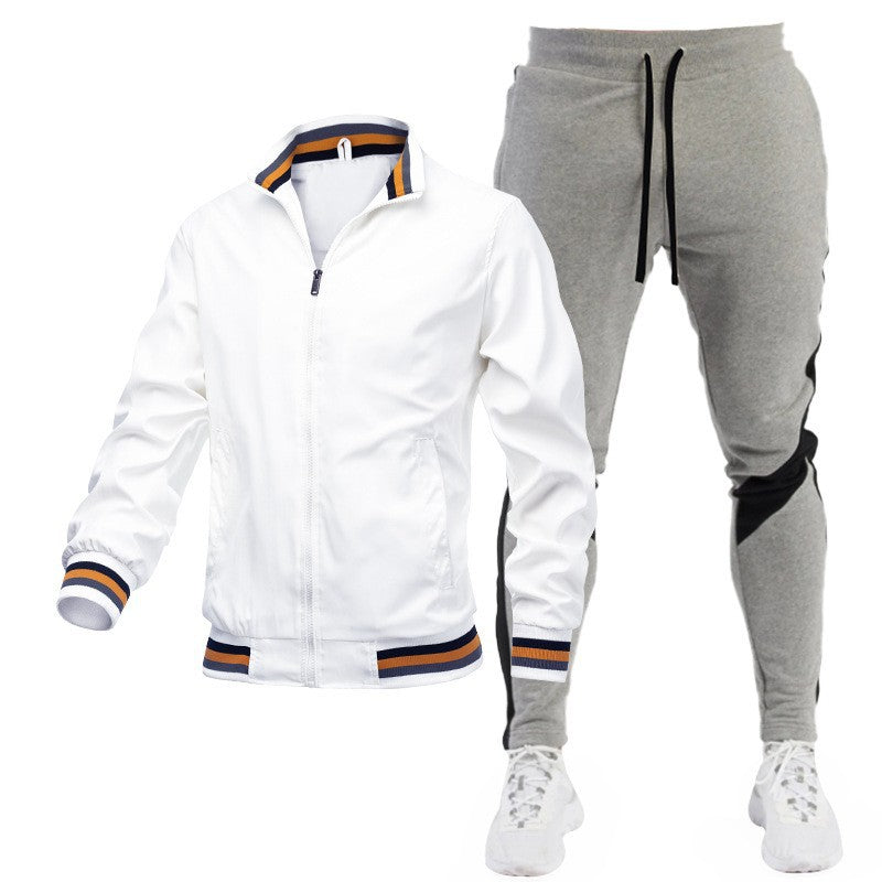 Herren Sportliches Trackjacke und Jogginghose Set Echo Archiv