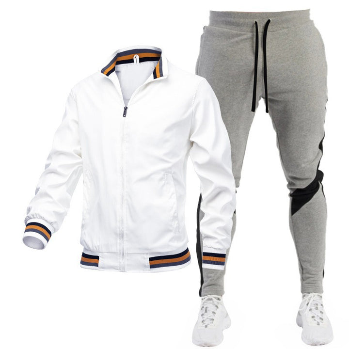 Herren Sportliches Trackjacke und Jogginghose Set Echo Archiv