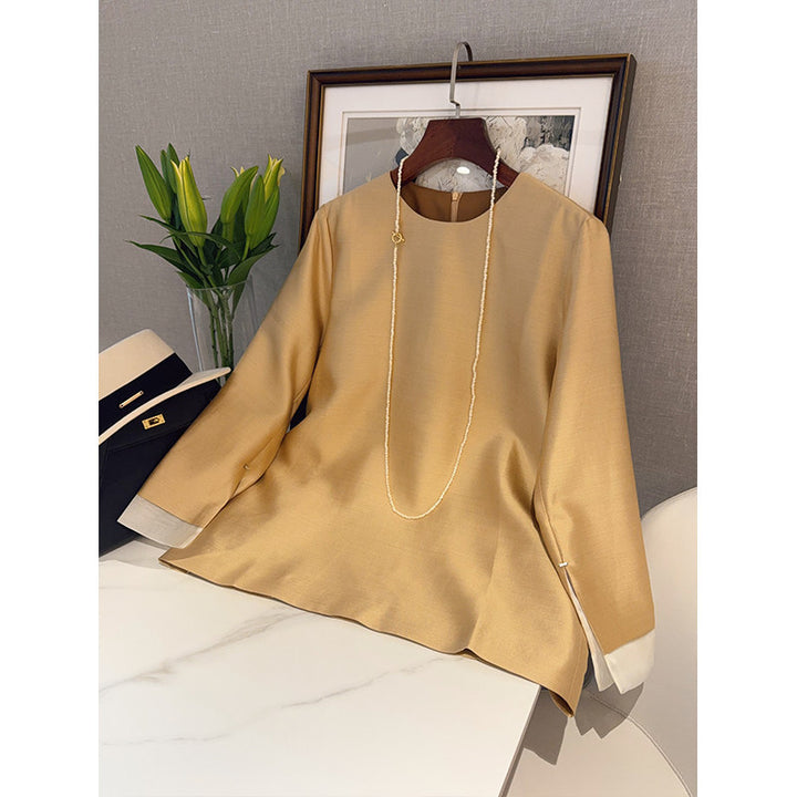 Damen Elegante Bluse aus hochwertigem Stoff mit exklusivem Schnitt Echoarchiv