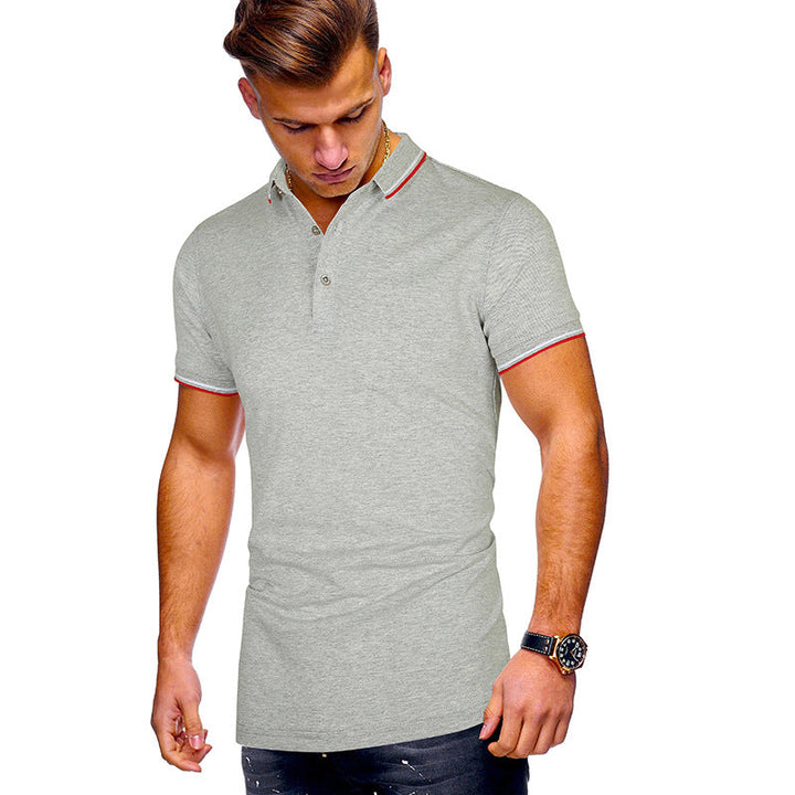 Herren Poloshirt mit Echoarchivrnen Akzenten Echoarchiv