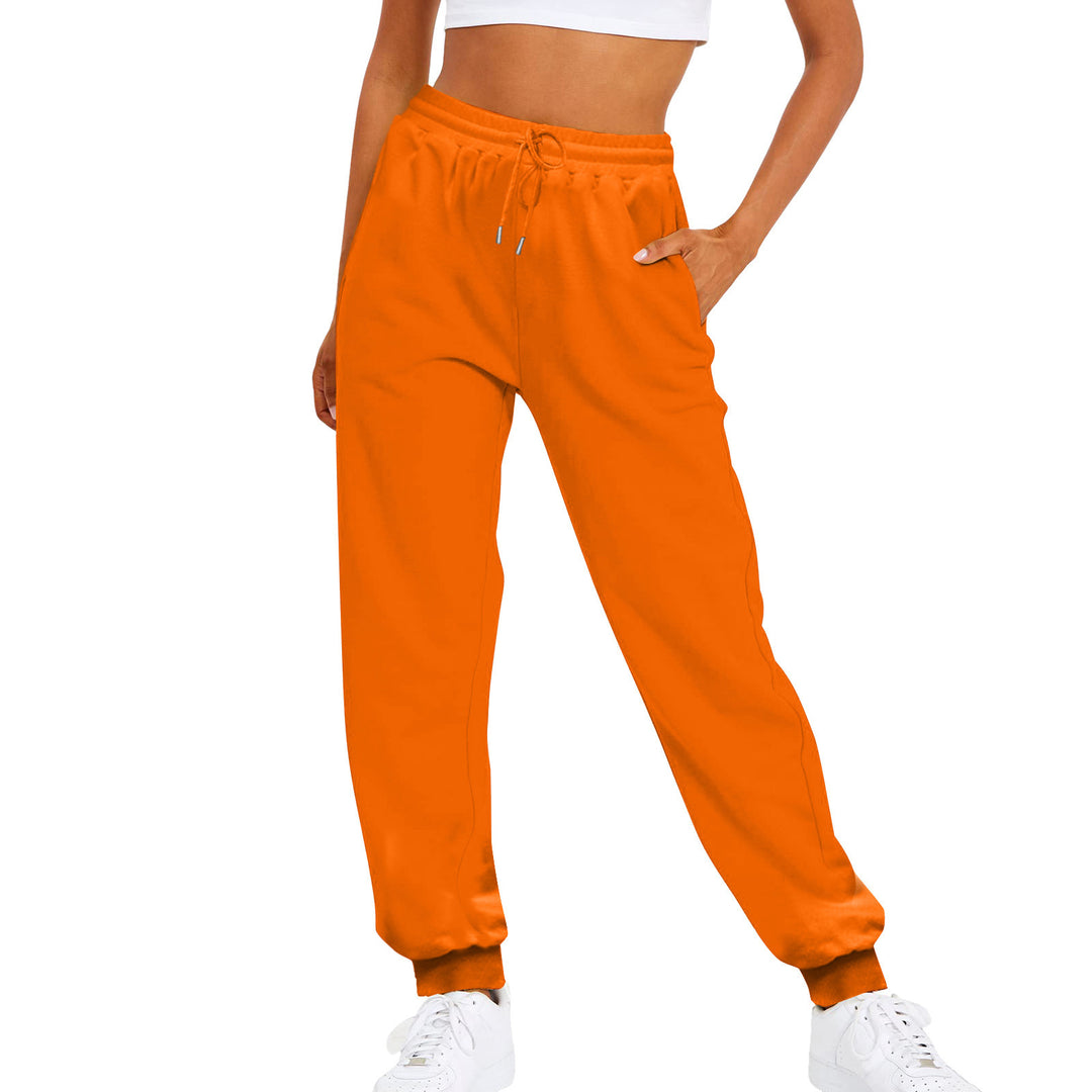 Damen nan komfortable Jogginghose mit Kordelzug Seitentaschen und geripptem Knöchelabschluss Echo Archiv
