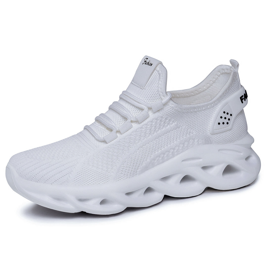 Damen nan atmungsaktive Strick-Fit Laufsneaker mit skulpturaler Luftkanal-Plateausohle Echo Archiv
