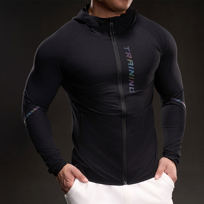 Herren Atmungsaktive Trainingsjacke mit leichtem Material und praktischen Taschen Echoarchiv