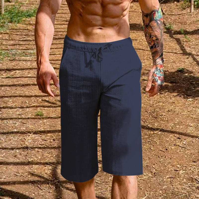Herren lässige Sport-Shorts mit elastischem Bund und seitlichen Eingrifftaschen Echoarchiv