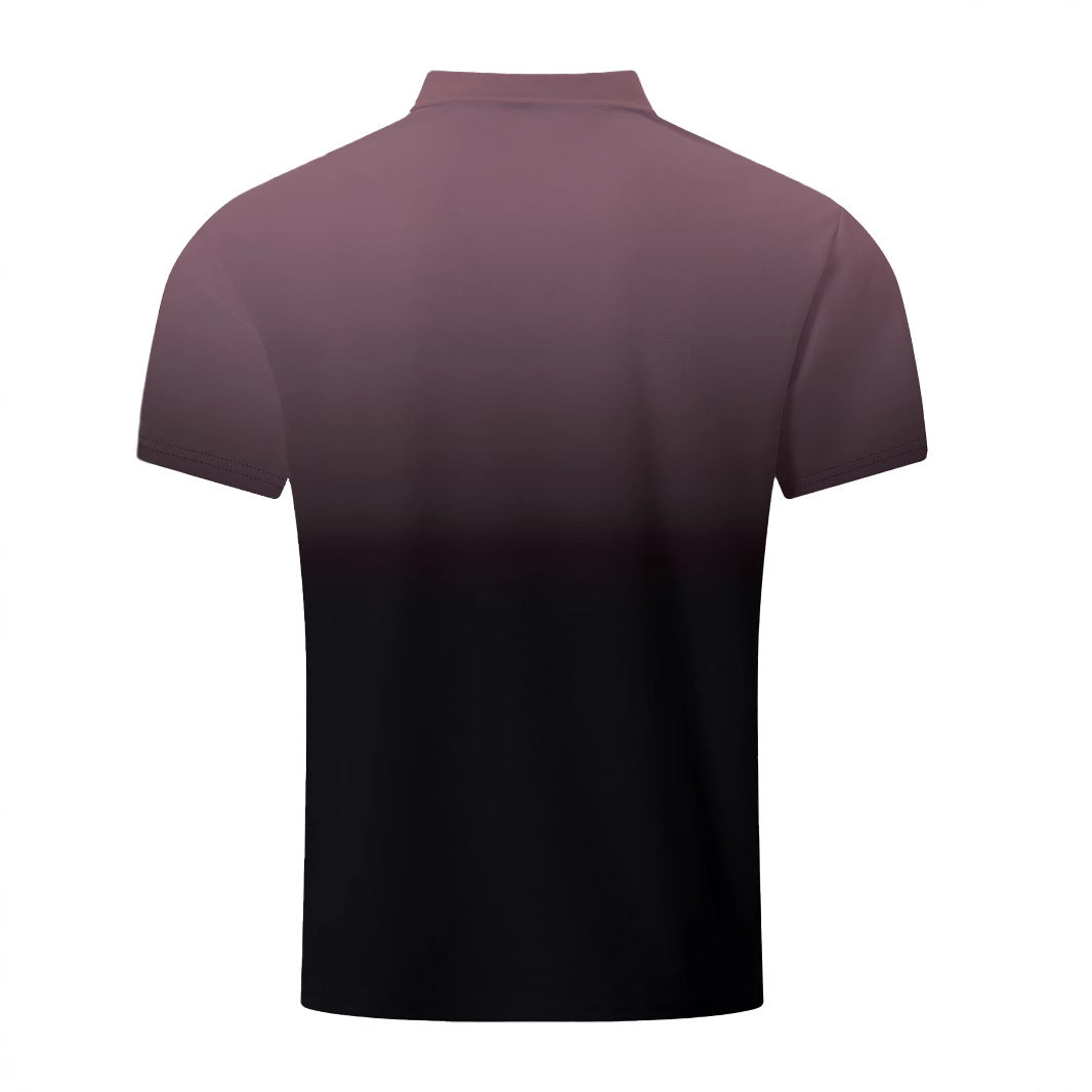 Herren Poloshirt mit modernem Farbverlauf Echoarchiv