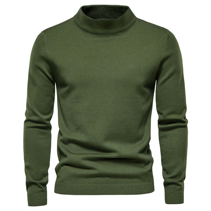 Herren Eleganter Rollkragenpullover aus hochwertiger Wolle Echoarchiv