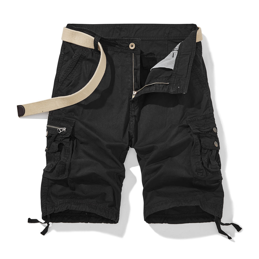 Herren Cargo-Shorts mit vielseitigen Funktionstaschen und verstellbarem Gurt Echoarchiv