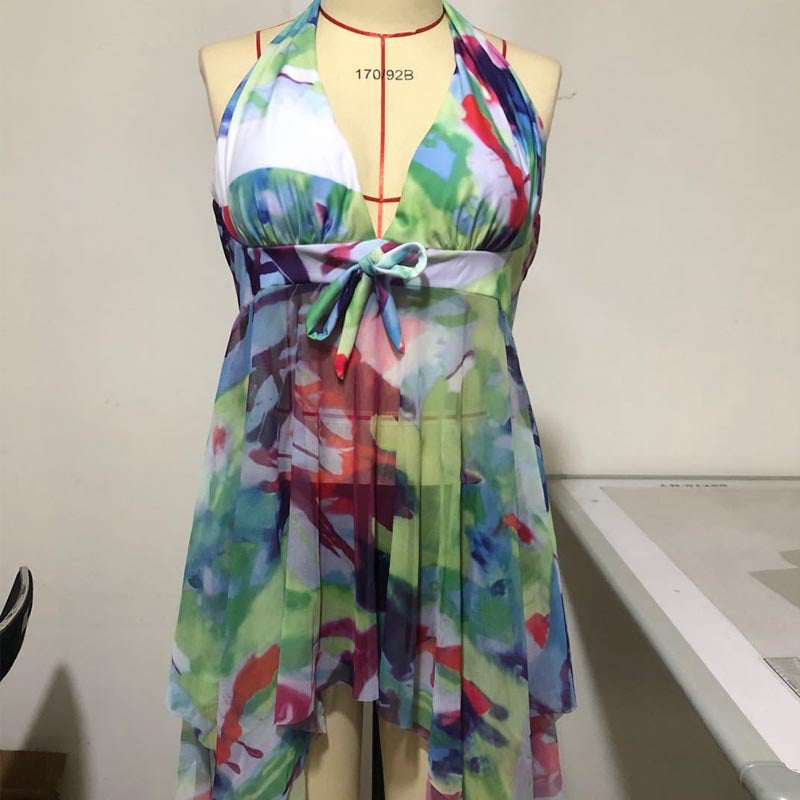Damen Strandkleid mit floralem Design Echo Archiv