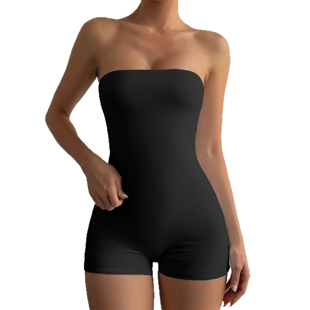 Damen Strapless Jumpsuit aus elastischem Material Echo Archiv