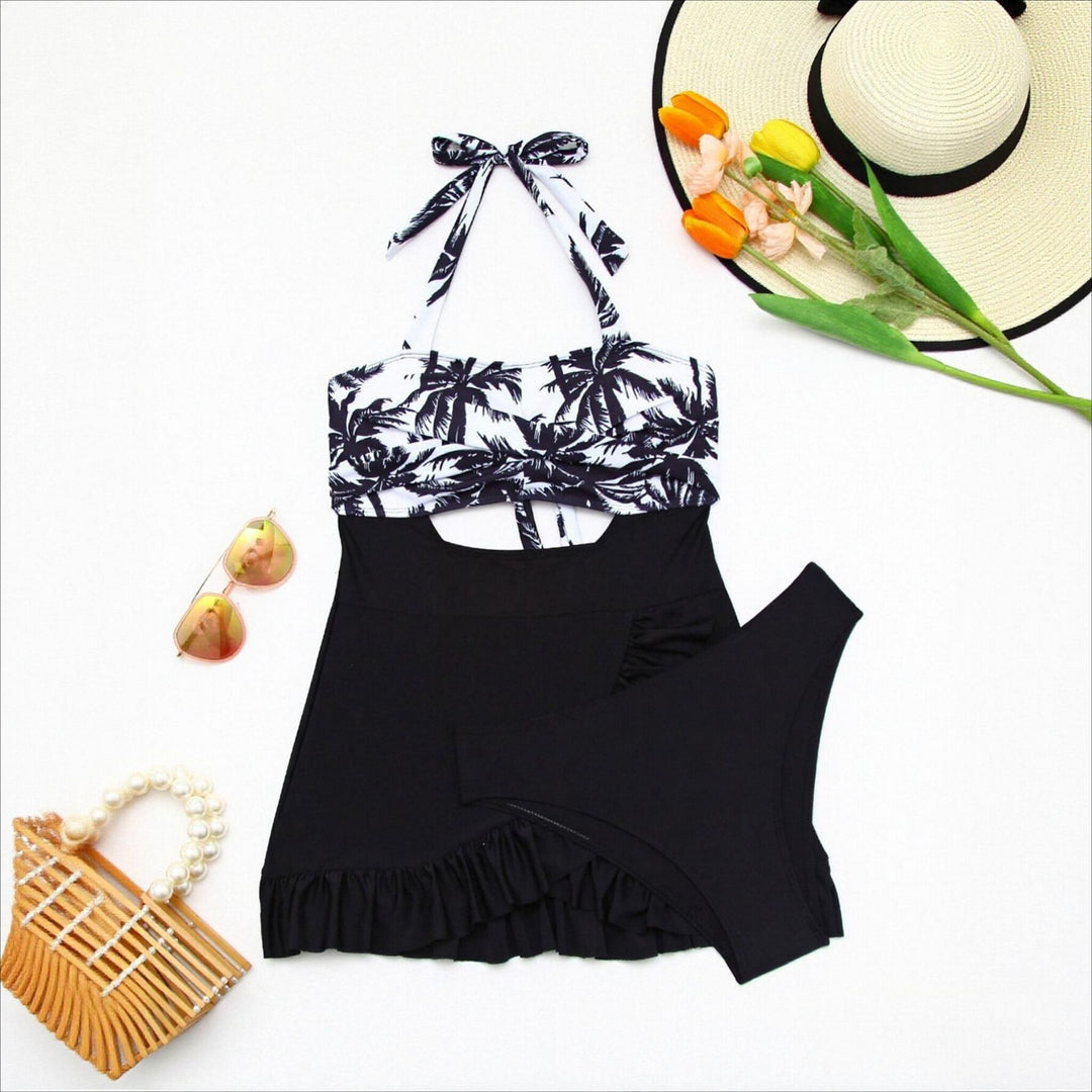 Damen Badeanzugkleid mit raffinierter Cut-Out-Optik Echo Archiv