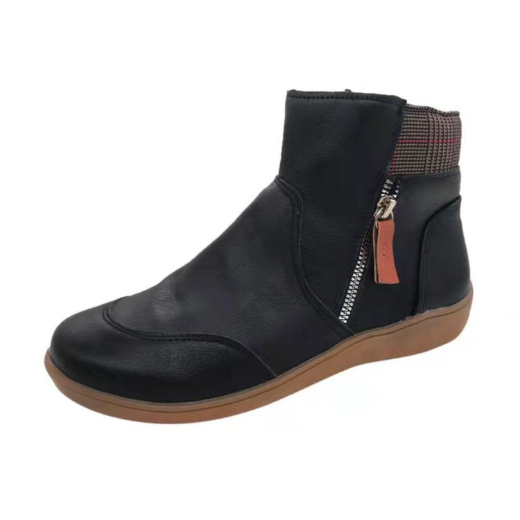 Damen  knöchelhohe Stiefelette mit seitlichem Reißverschluss, gepolstertem Komfortfußbett und flexibler Leichtsohle Echo Archiv