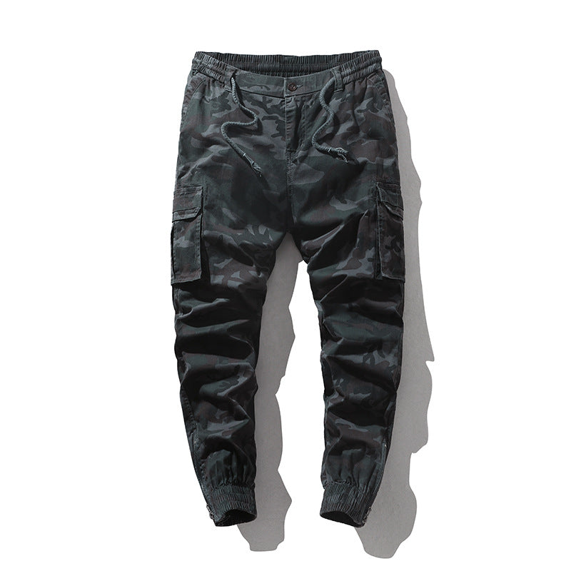Herren Cargohose im Joggerstil mit elastischem Bund und Bündchen – Bravaro