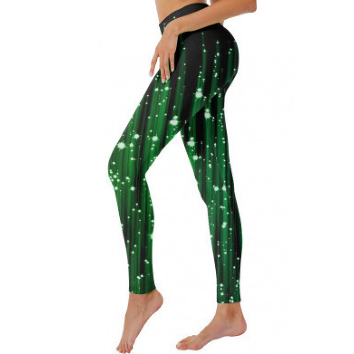 Damen Gemusterte Weihnachtsleggings Echoarchiv