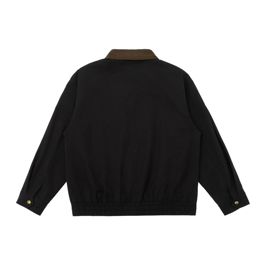 Herren Oversize Workwear-Jacke mit Kordkragen und großen Pattentaschen Echoarchiv