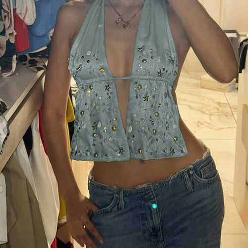 Damen Strandtop mit geschmackvollen Perlendetails Echo Archiv