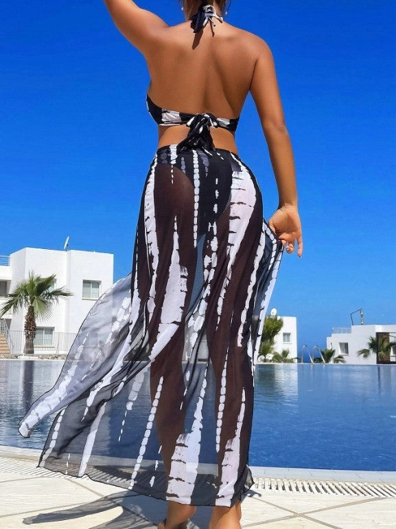 Damen Maxi-Strandkleid mit Cut-Out-Details und asymmetrischem Schnitt Echo Archiv