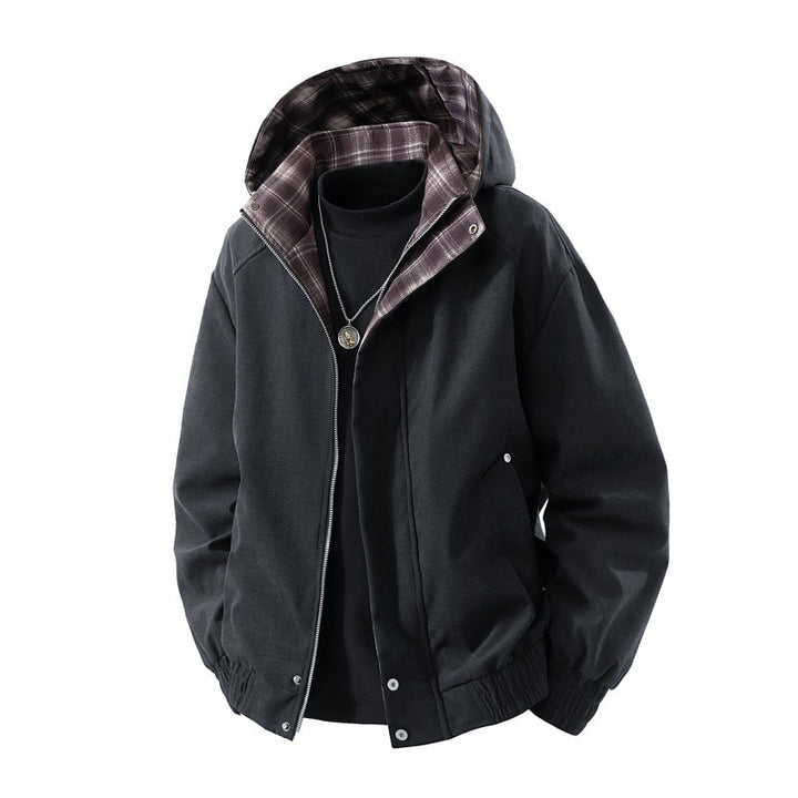 Herren Kapuzenjacke mit Karo-Futter Echo Archiv
