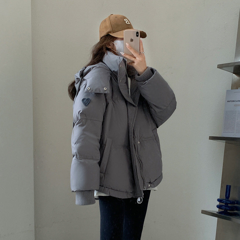 Damen nan oversized gesteppte Winterjacke mit Kapuze und Thermowattierung Echo Archiv