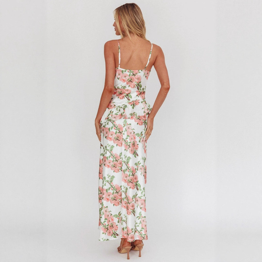 Damen Elegantes Peplum-Kleid mit floralem Design Echo Archiv