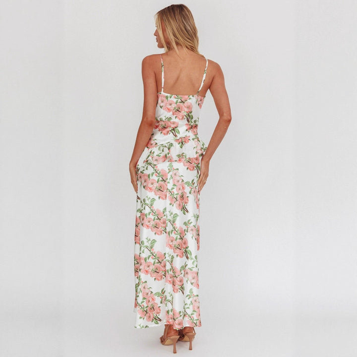 Damen Elegantes Peplum-Kleid mit floralem Design Echo Archiv