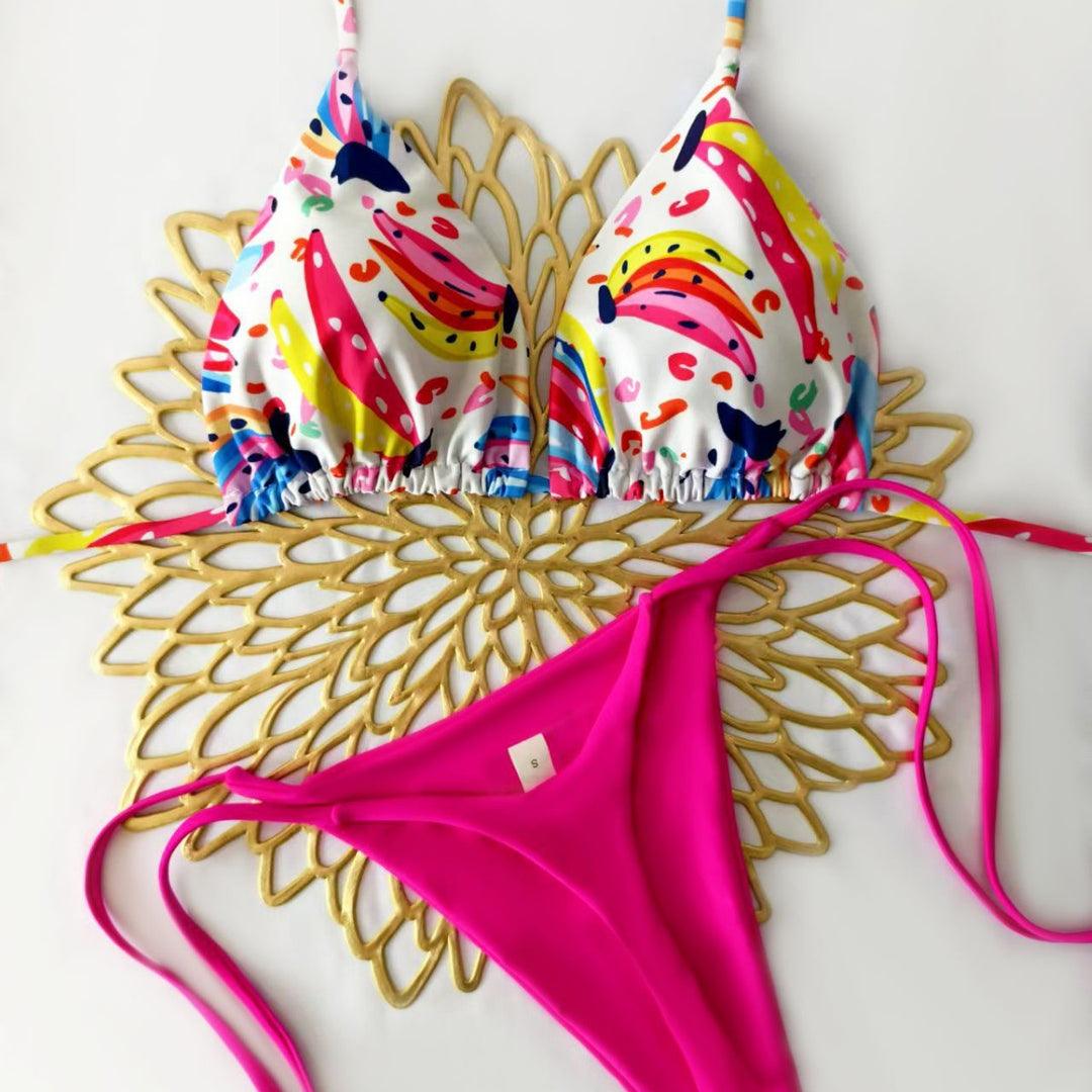 Damen Bikini-Set mit trendigem Animal-Print und modischem Schleifen-Detail Echo Archiv