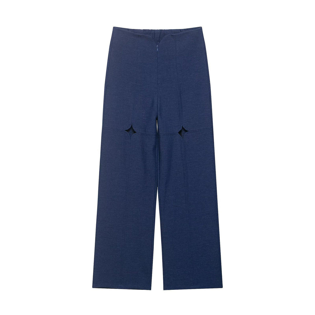 Damen Hochtaillierte weite Hose mit Cut-Out‑Kniepartie und Ziernähten Echo Archiv