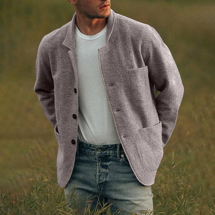 Herren lässige Cardigan-Jacke Echoarchiv