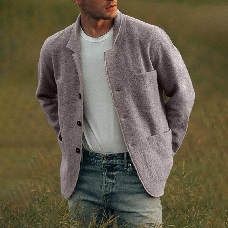 Herren lässige Strickjacke Echoarchiv