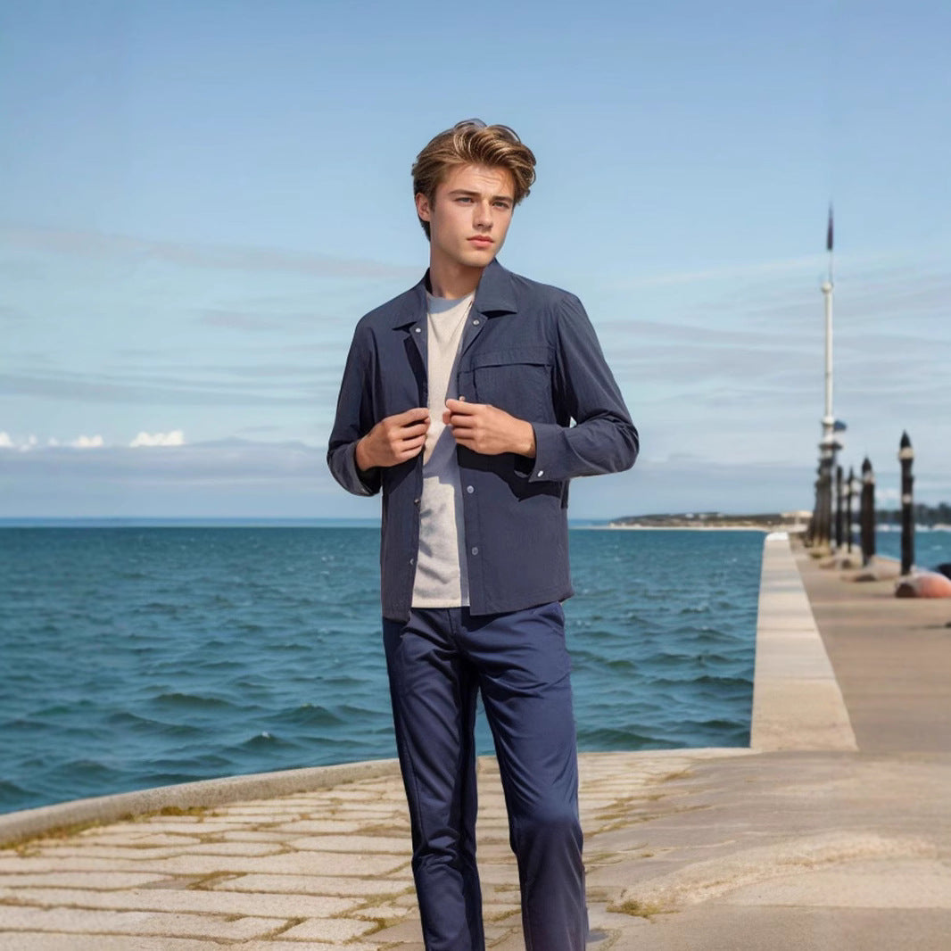 Herren technische Freizeitjacke mit praktischen Taschen und leichtem Material Echoarchiv