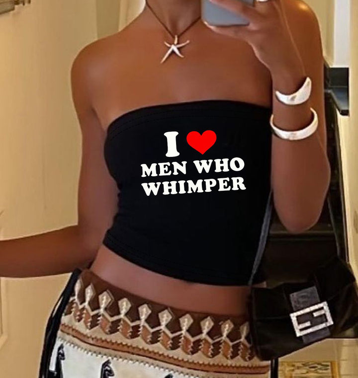 Damen Bandeau-Top mit fröhlichem Gespenster-Motiv Echo Archiv