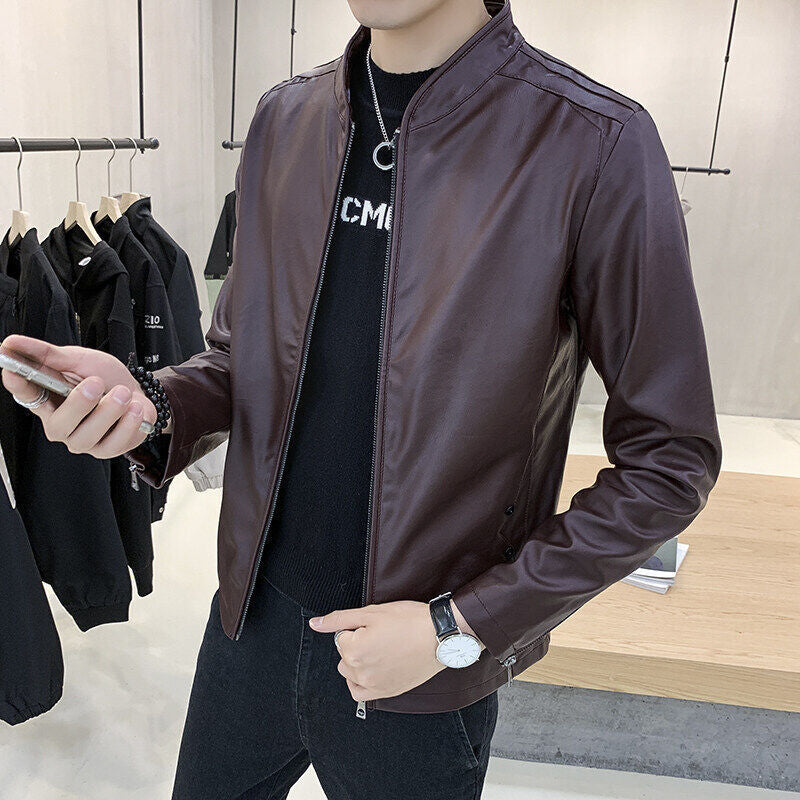 Herren Stilvolle Kunstlederjacke Echo Archiv 1788322149