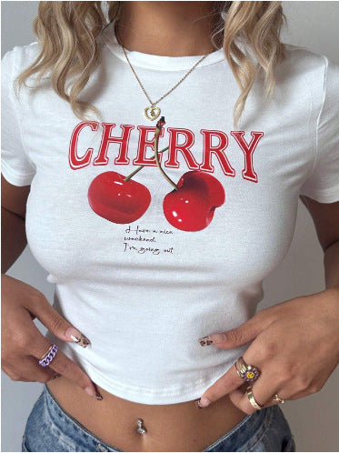 Damen Crop-T-Shirt mit künstlerischem Blutdruck-Design Echo Archiv