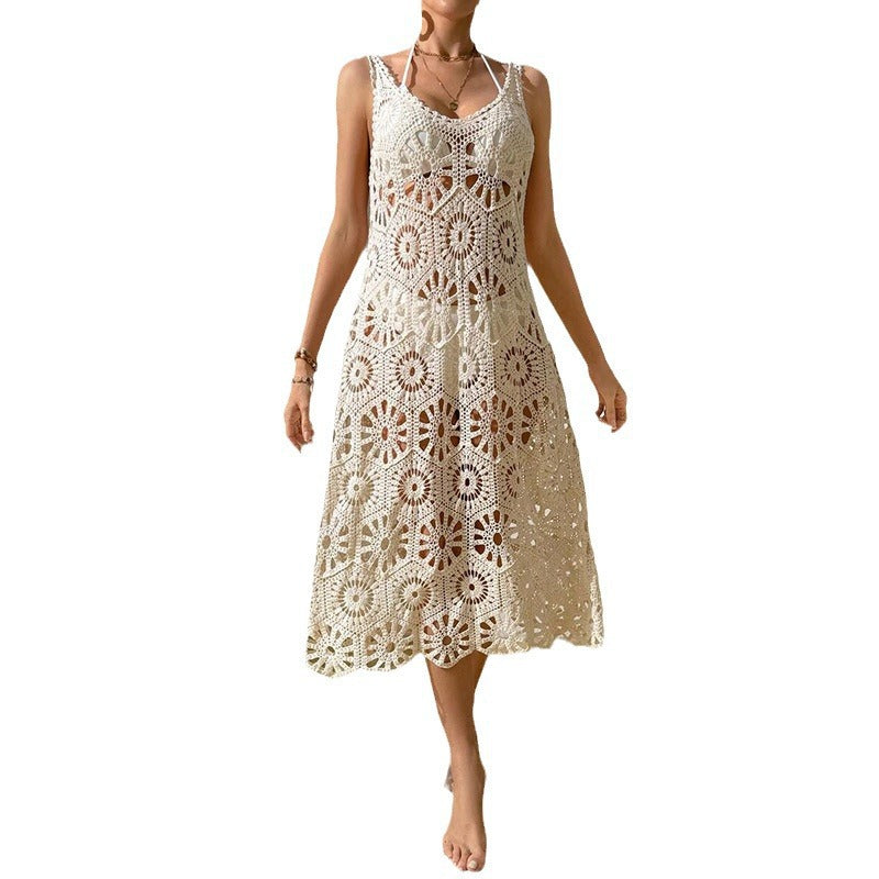 Damen luftiges Häkel-Maxikleid Echo Archiv
