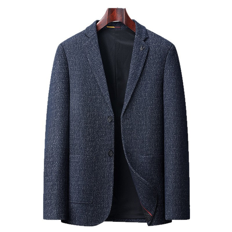 Herren Elegantes strukturiertes Business-Sakko mit aufgesetzten Taschen Echo Archiv