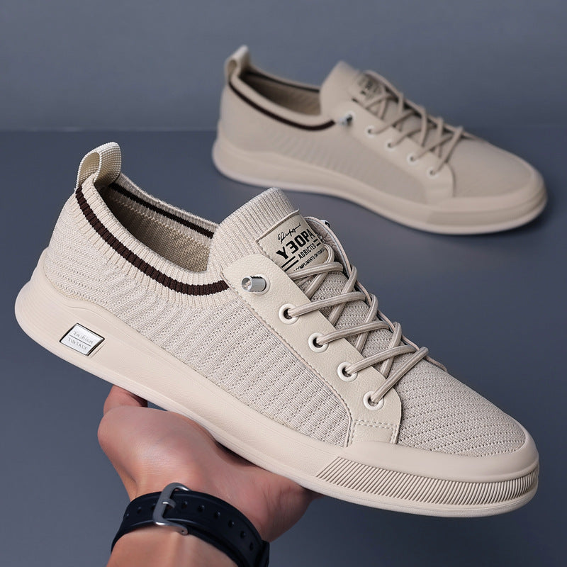 Herren Leichter gestrickter Low-Top-Sneaker mit sockenhaftem Schaft und dämpfender EVA-Sohle Echoarhiv