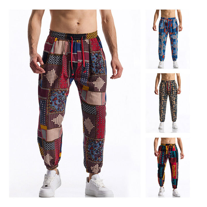 Herren Jogginghose mit modernem Patchwork-Design Echoarchiv