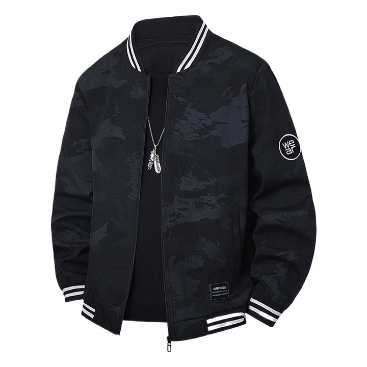 Herren Sportliche Bomberjacke mit kontrastierenden Details Echo Archiv