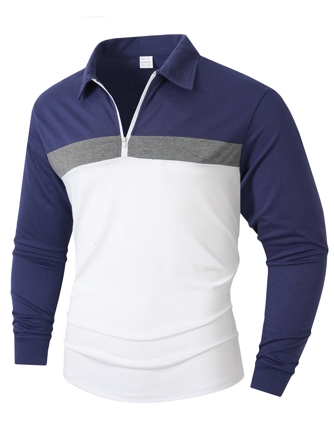 Herren Sportliches Langarmshirt mit Reißverschluss Echoarchiv