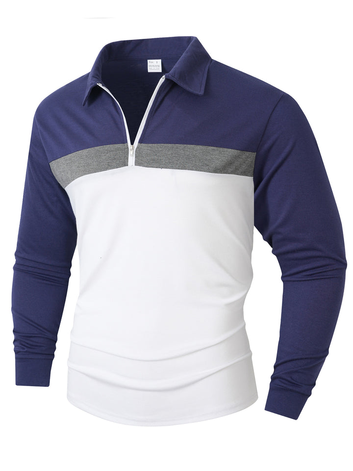 Herren Sportliches Langarmshirt mit Reißverschluss Echoarchiv
