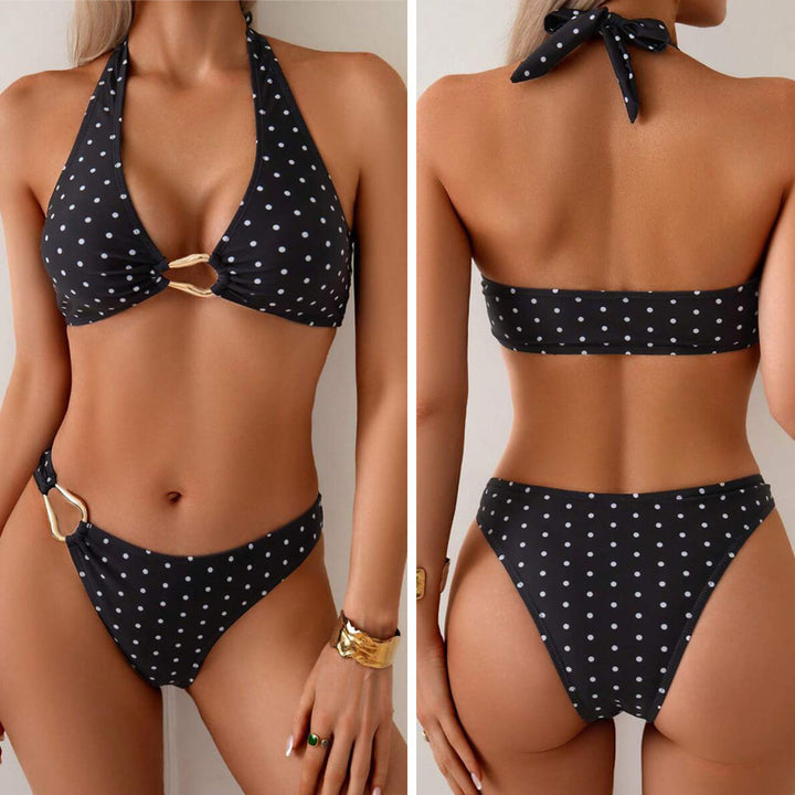 Damen Triangel-Bikini mit dekorativen Ring-Verschlüssen Echo Archiv