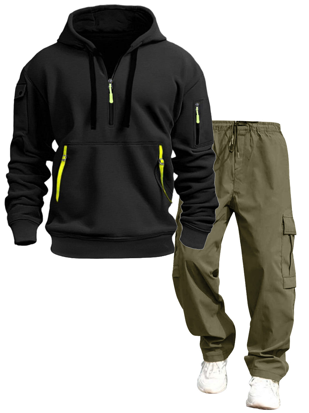 Herren lässiger Kapuzenpullover und Jogginghose Echo Archiv