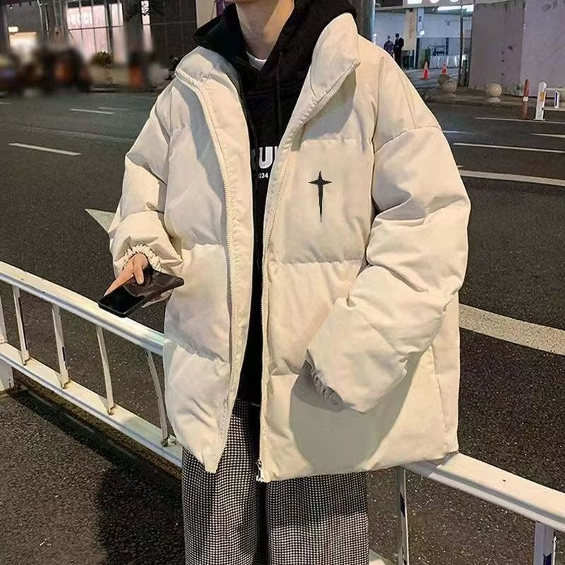 Herren gesteppte Winterjacke aus hochwertigem, wärmeisolierendem Material mit hohem Kragen und praktischen Taschen Echoarchiv
