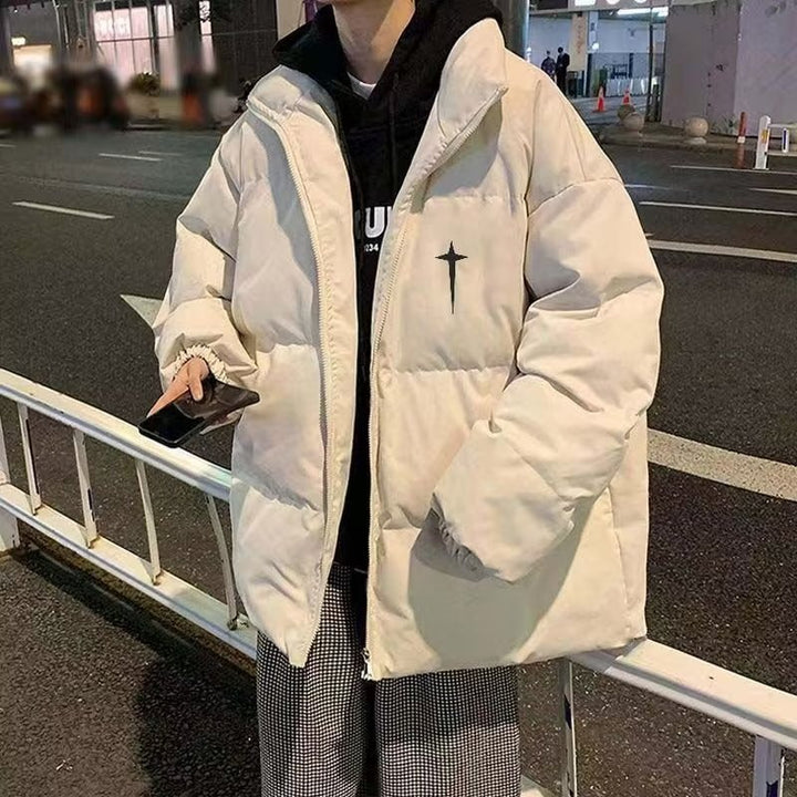 Herren gesteppte Winterjacke aus hochwertigem, wärmeisolierendem Material mit hohem Kragen und praktischen Taschen Echoarchiv