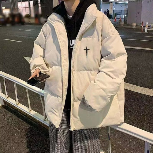 Herren gesteppte Winterjacke aus hochwertigem, wärmeisolierendem Material mit hohem Kragen und praktischen Taschen Echoarchiv