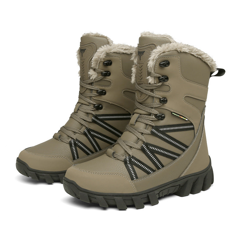 Damen Gefütterte Winterstiefel mit Kunstfellrand, wasserdichter Konstruktion und griffiger Profilsohle Echo Archiv