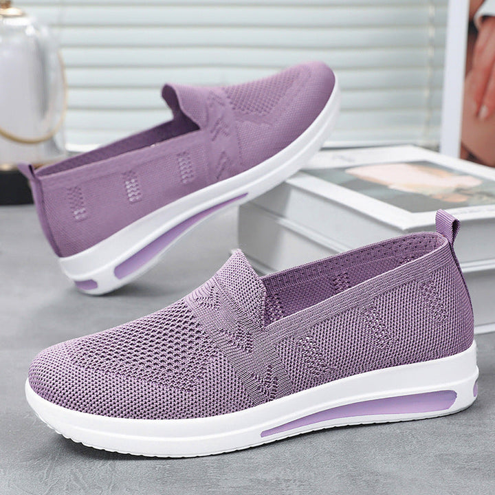 Damen Atmungsaktive Slip-On Sneakers mit flexiblem Obermaterial und komfortablem Fußbett Echo Archiv