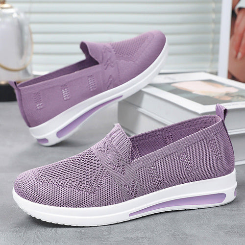 Damen Atmungsaktive Slip-On Sneakers mit flexiblem Obermaterial und komfortablem Fußbett Echo Archiv