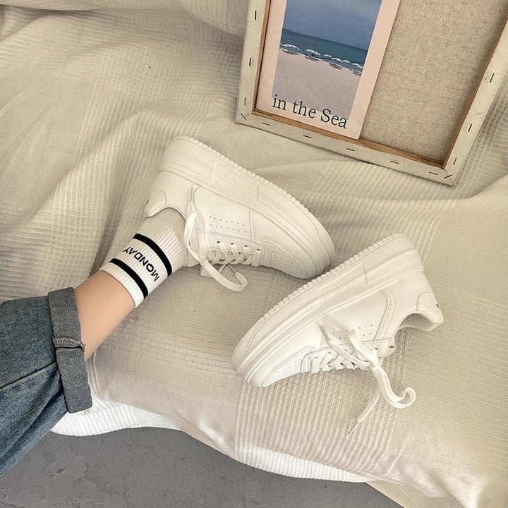 Damen Modische Plateau Sneakers mit komfortablem Rückenschutz Echo Archiv